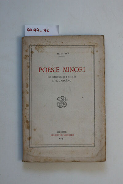 Poesie minori