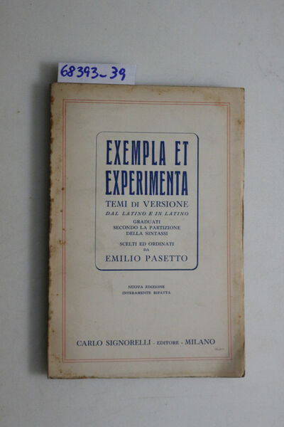 Exempla ed experimenta