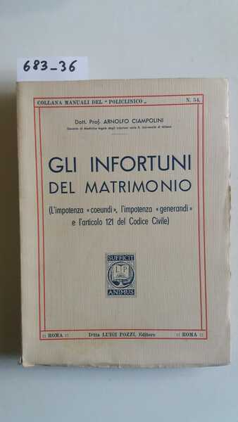 Gli infortuni del matrimonio. ( L'impotenza - coeundi - , …