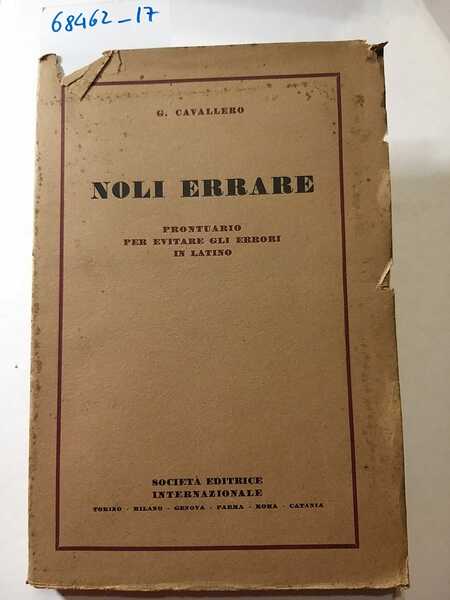 Noli errare