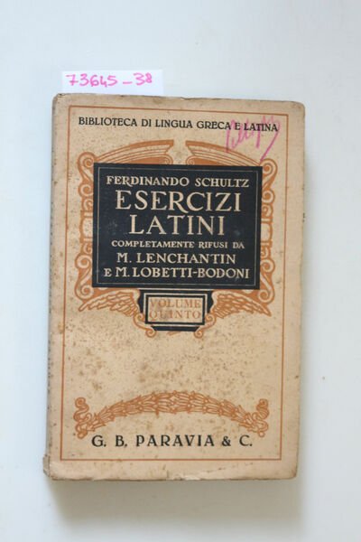 esercizi latini ( Volume quinto)