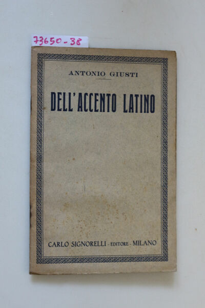 Dell'accento latino