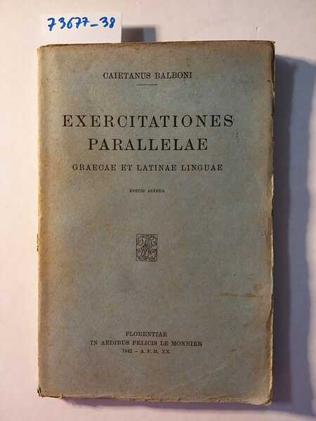 Exercitationes parallelae graecae et latinae linguae