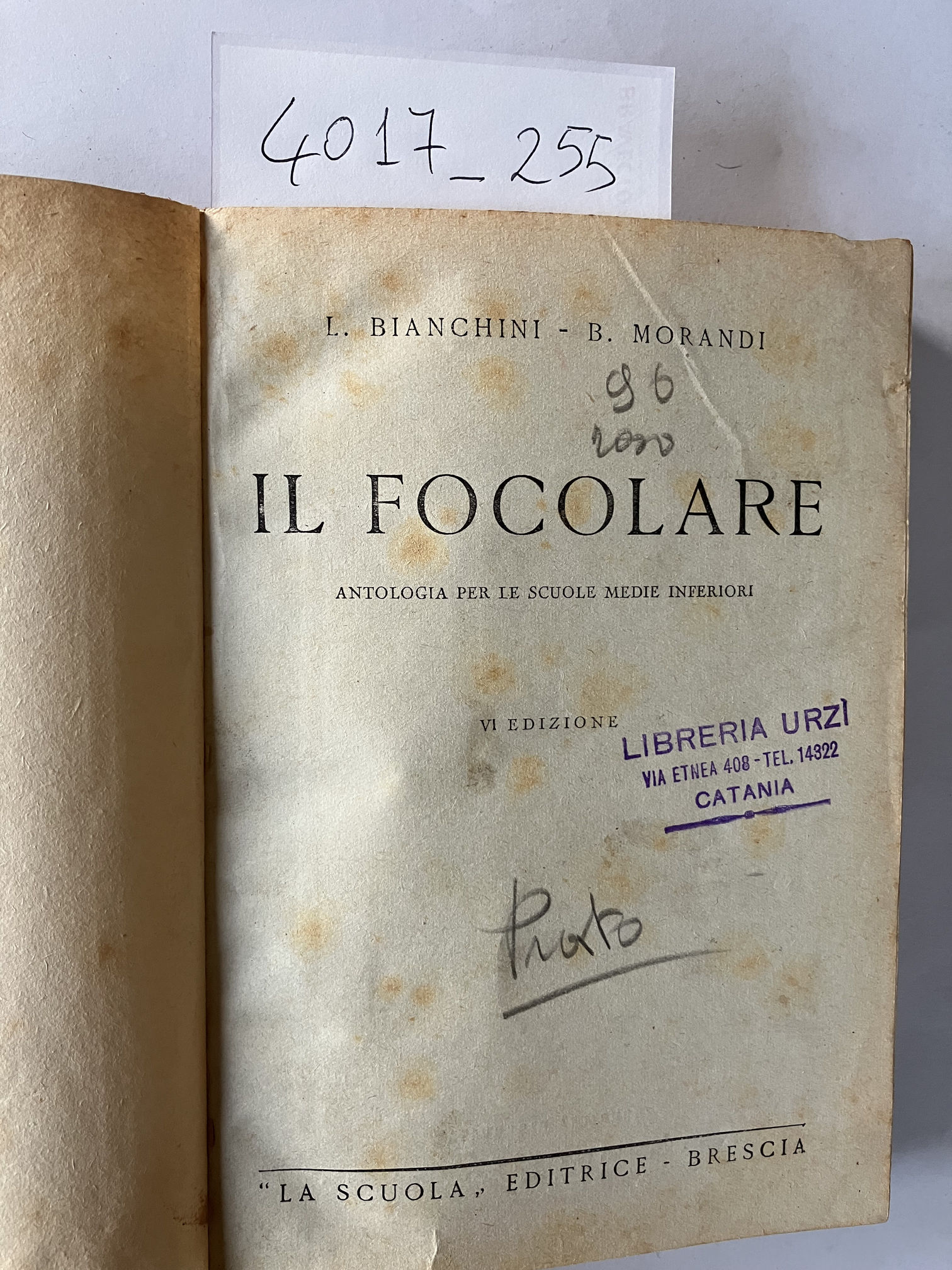 Il Focolare. Antologia per le scuole medie inferiori