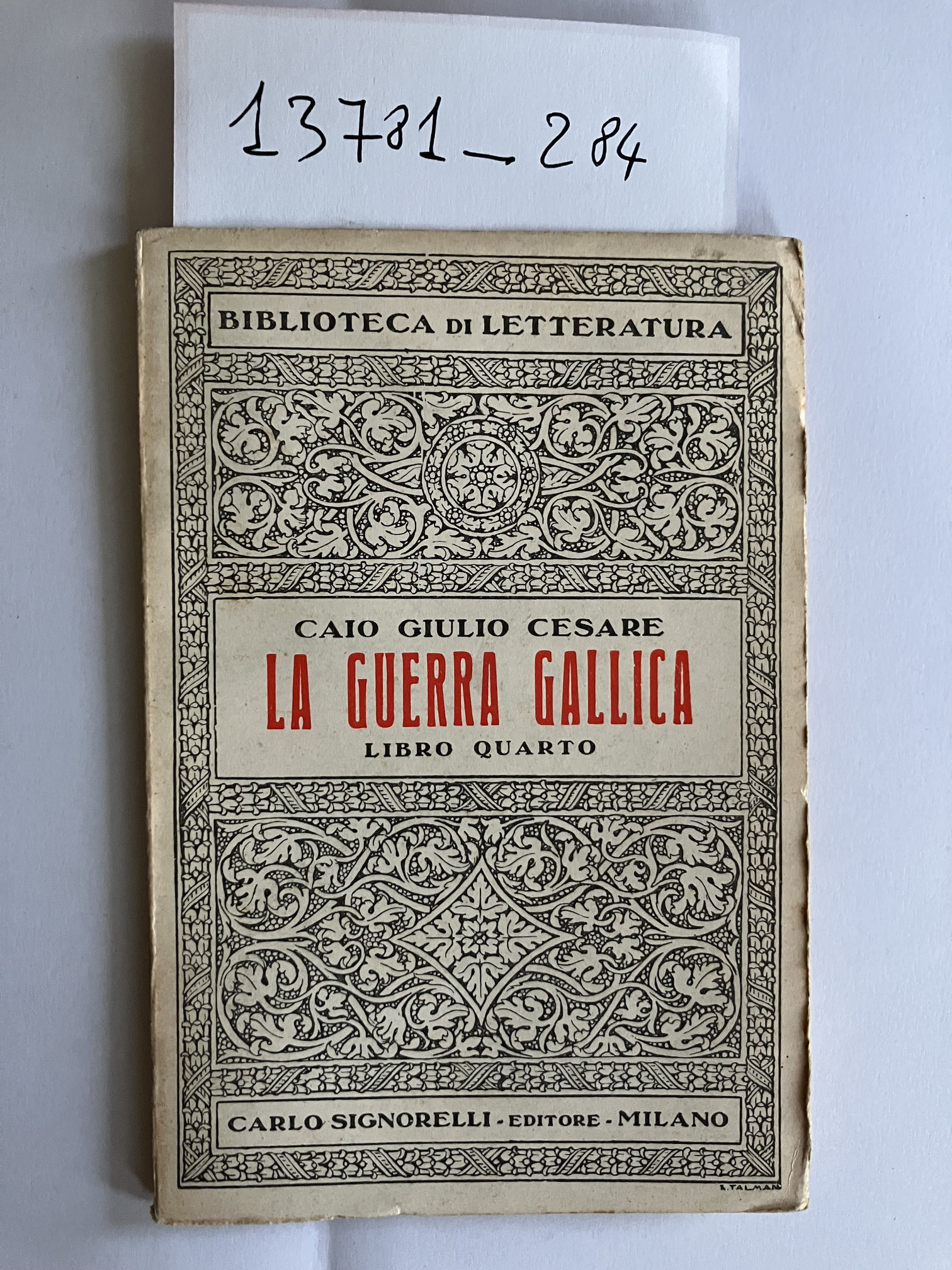 La guerra gallica. Libro quarto