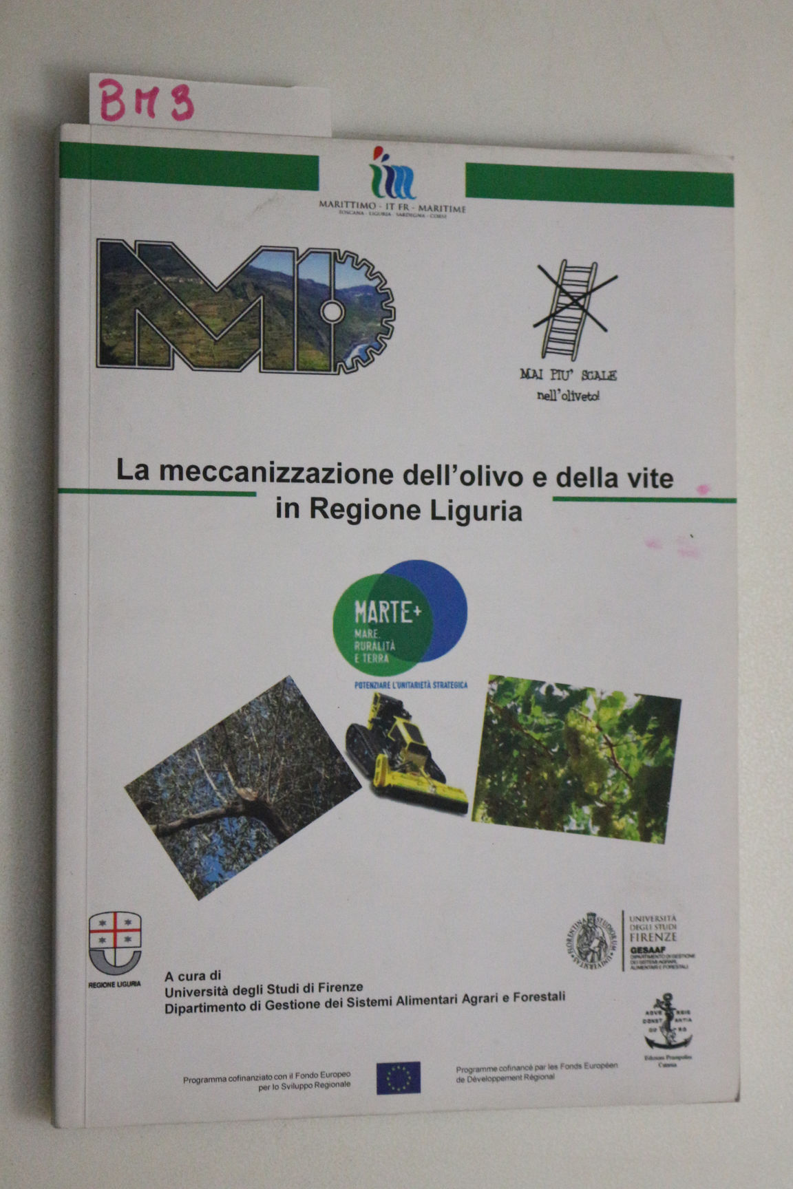 La meccanizzazione dell'olivo e della vite in regione Liguria