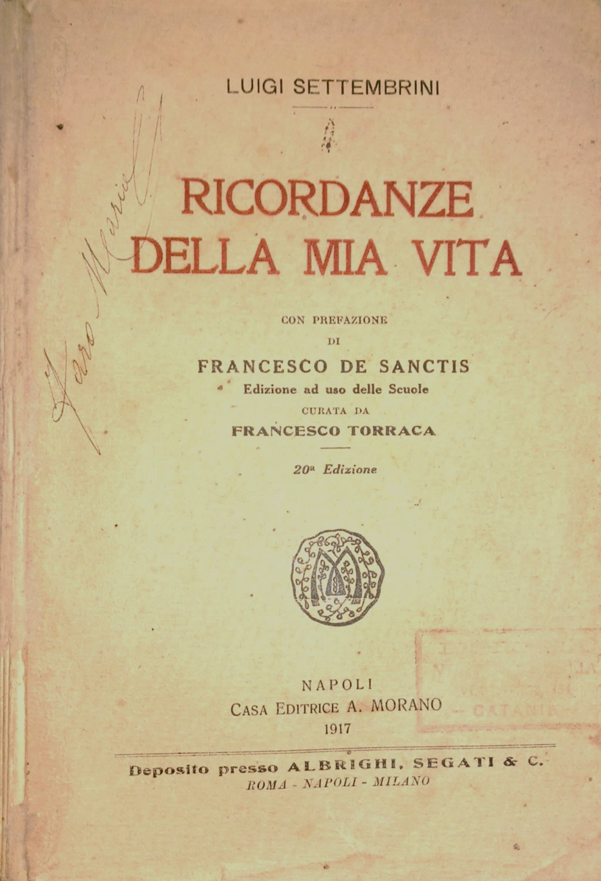 Ricordanze della mia vita