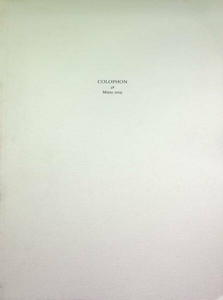 Colophon: quadrimestrale di libri d'artista e di bei libri: 28 …