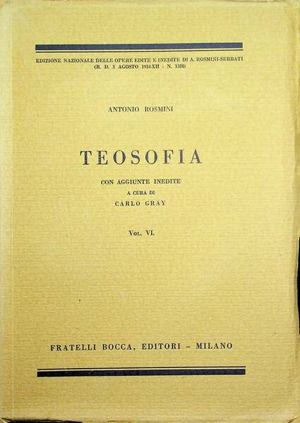 Teosofia: volume VI.