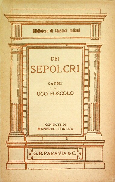 Dei Sepolcri: carme.