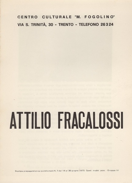 Attilio Fracalossi.