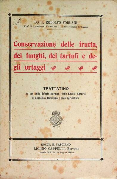 Conservazione delle frutta, dei funghi, dei tartufi e degli ortaggi: …