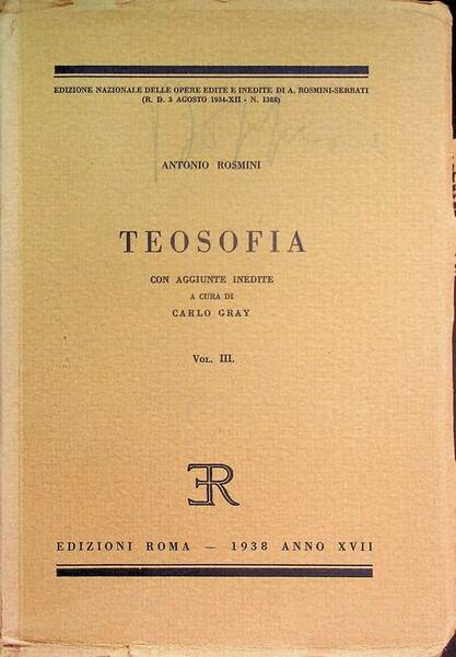 Teosofia: volume III.