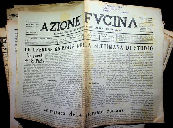 Azione fucina: periodico della federazione universitaria cattolica italiana: Serie quasi …