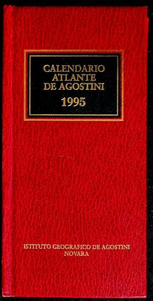 Calendario atlante De Agostini. A. 91Â° (1995).