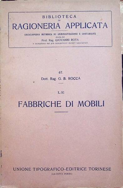 Le fabbriche di mobili.
