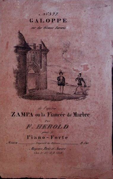 N. 377 Galoppe sur des thÃ¨mes favoris de l'opÃ©ra Zampa …