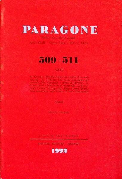 Paragone: rivista mensile di arte figurativa e letteratura: ARTE: A. …