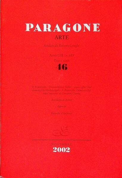Paragone: rivista mensile di arte figurativa e letteratura: ARTE: A. …