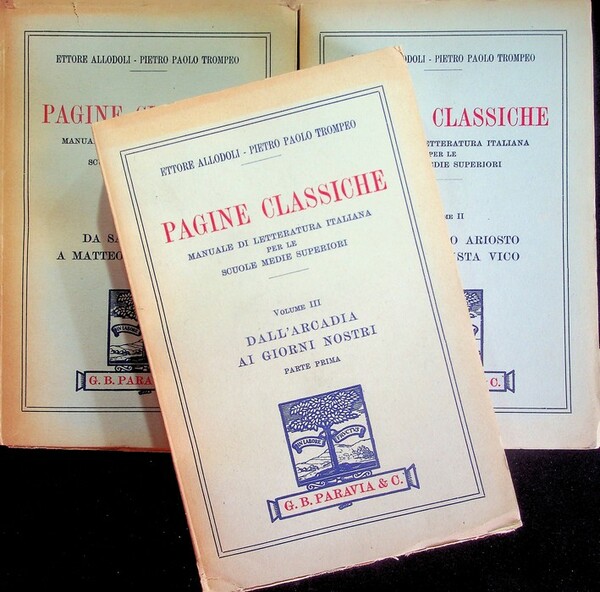 Pagine classiche: manuale di letteratura italiana per le scuole medie …
