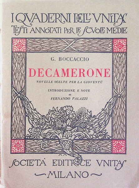 Decamerone: novelle scelte per la gioventÃ¹.
