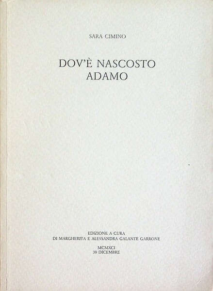 Dove Ã¨ nascosto Adamo.