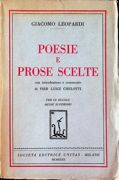 Poesie e prose scelte.