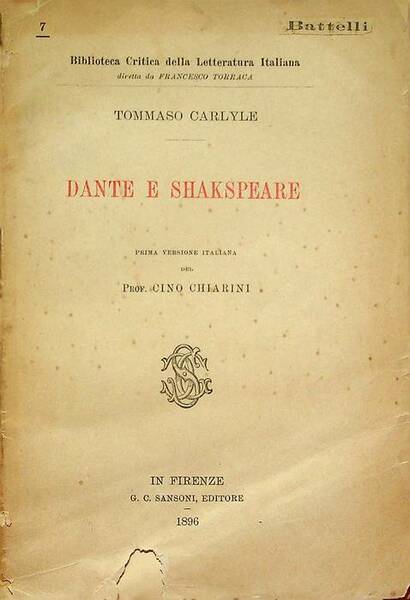 Dante e Shakespeare.