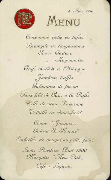MenÃ¹ 8 Mars 1910.