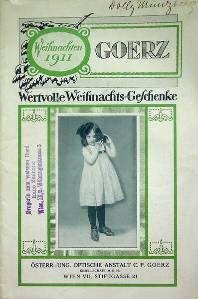 Goerz: Weihnachten 1911: Wervolle Weihnachts-Geschenke.