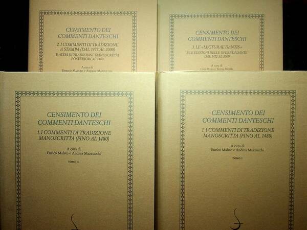 Censimento dei commenti danteschi: 1: I commenti di tradizione manoscritta …