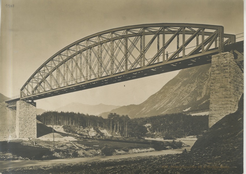 1108. EisenbahnbrÃ¼cke Ã¼b. d. Ã–tztaler-Aache.