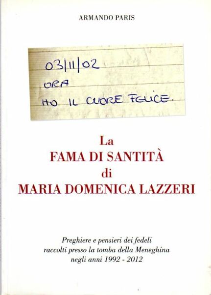 La fama di santitÃ di Maria Domenica Lazzeri: Preghiere e …