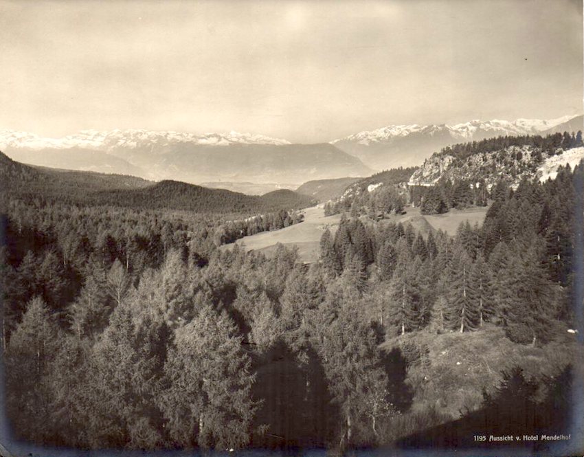 1195. Aussicht v. Hotel Mendelhof.