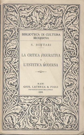 La critica figurativa e l'estetica moderna.