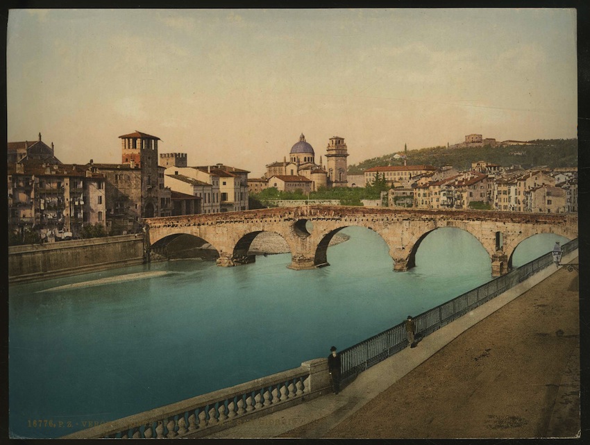 16776. P.Z. - Verona. Ponte della Pietra e San Giorgio.