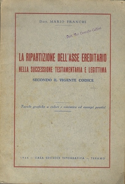 La ripartizione dell'asse ereditario nella successione testamentaria e legittima, secondo …