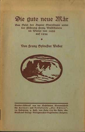 Die gute neue MÃ¤r: Das Spiel der Bozner Sternsinger unter …