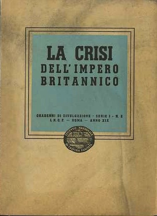La crisi dell'impero britannico.