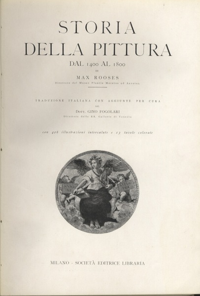 Storia della pittura dal 1400 al 1800.