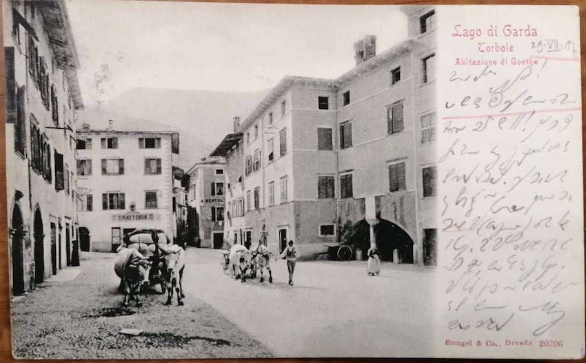 20306. Lago di Garda. Torbole - Abitazione di Goethe.