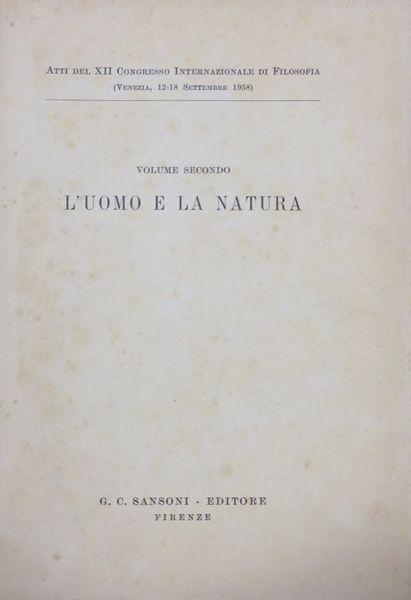 L'uomo e la natura.