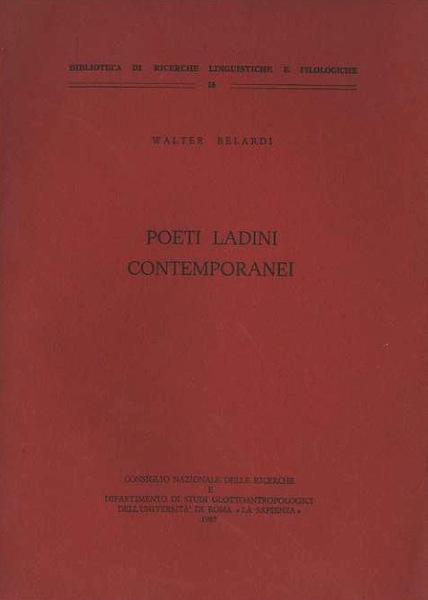 Poeti ladini contemporanei.