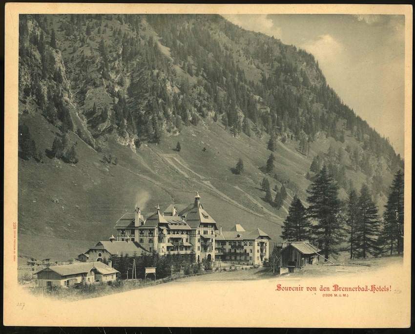 228. Souvenir von der Brennerbad-Hotels! (1326 M.ü.M).