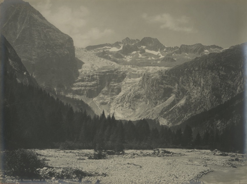 2411. Val di Genova, Piano di Bedole g. Mandrongletscher.