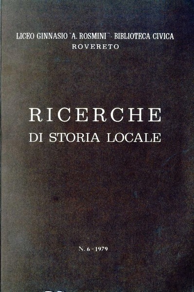 Ricerche di storia locale.