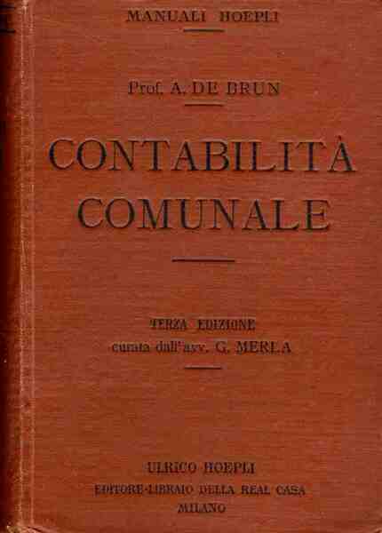 ContabilitÃ comunale secondo le nuove e piÃ¹ recenti disposizioni legislative …