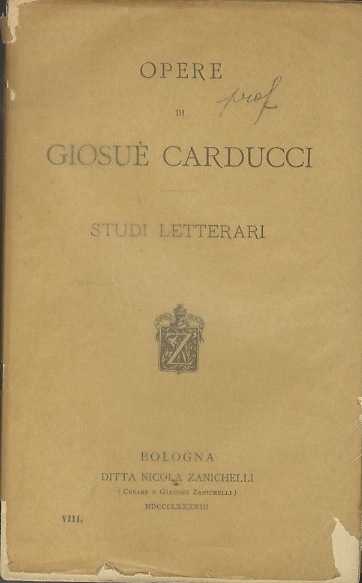 Studi letterari.