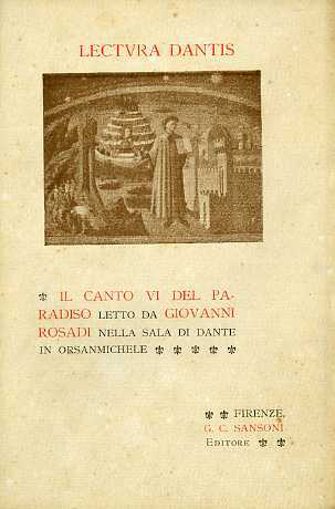 Lectura Dantis: Il Canto VI del Paradiso letto da Giovanni …