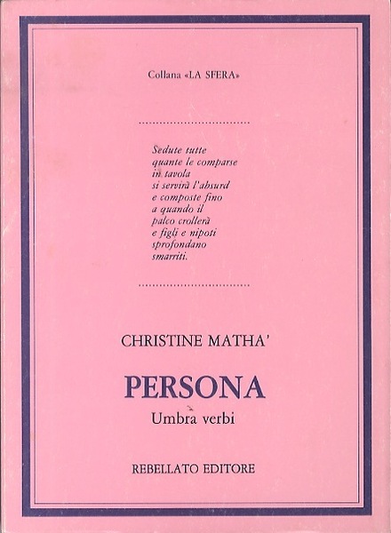 Persona: umbra verbi.